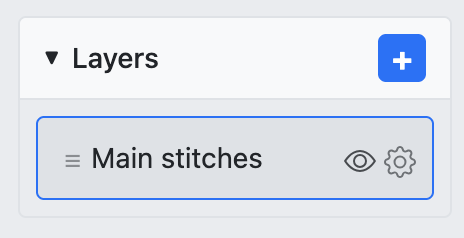 Layers panel with add button